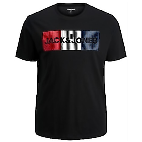 Jack & Jones Logo Print T-Shirt Black 